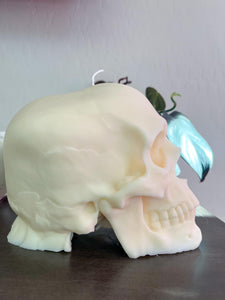 Human Skull Candle